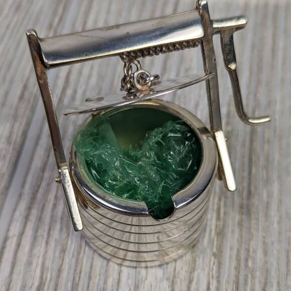 Victorian Silver Plated Novelty Cruet Set with Engraved Windmill Style Pepper Po - Picture 10 of 15